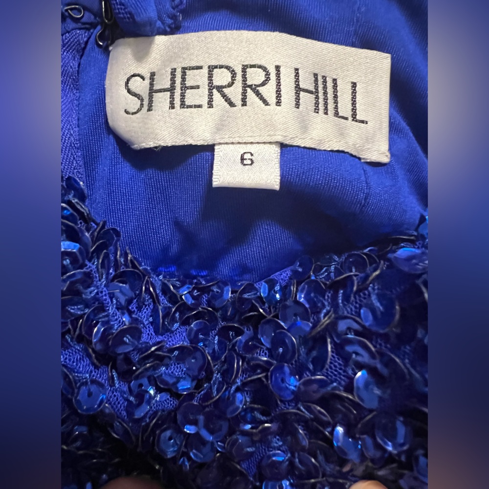 Sherri Hill style number 54330 prom/ formal dress size 6/ royal blue color - Picture 7 of 13